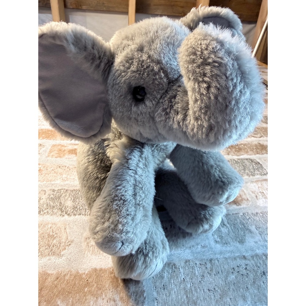 Ty Beanie Buddies Peanut the Elephant Grey Plush Stuffed Animal Vintage 1997 12"